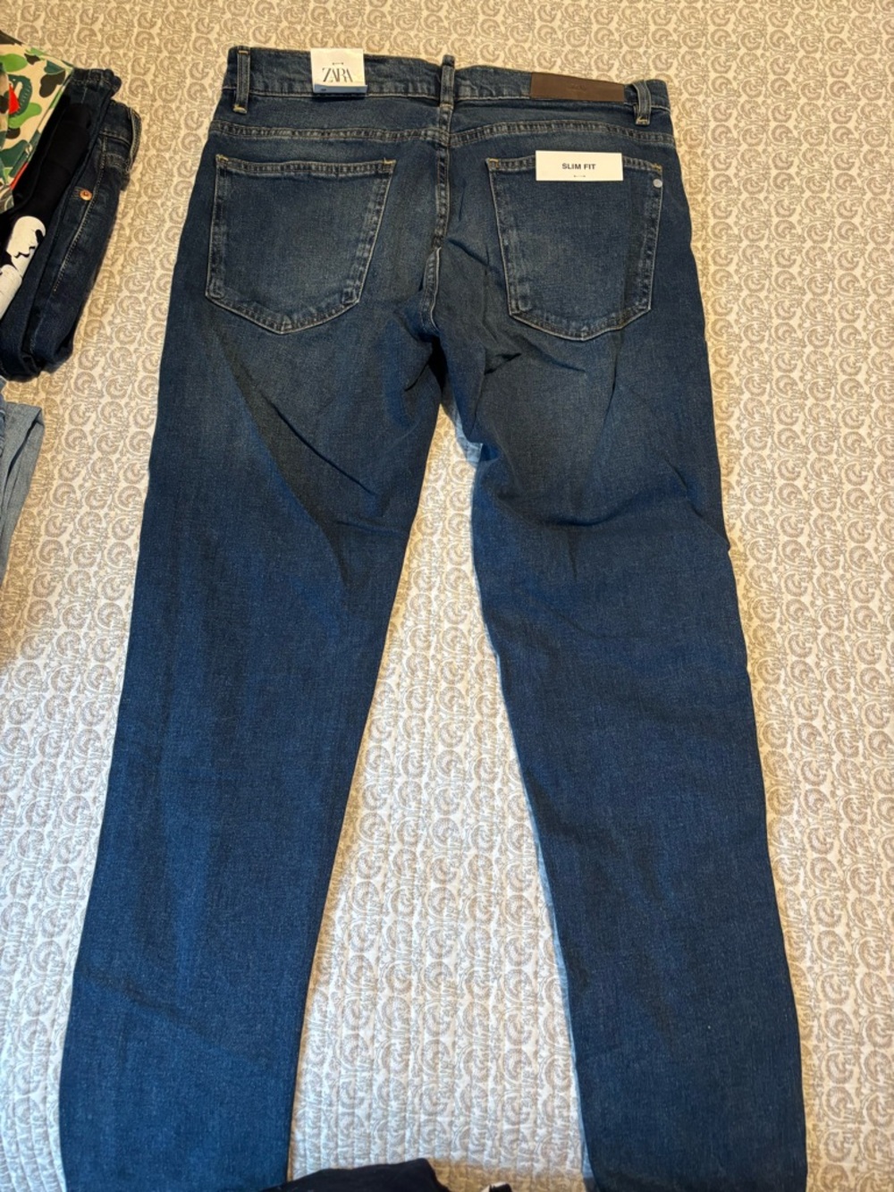 Zara Men's Slim Jeans – Deep Blue Denim